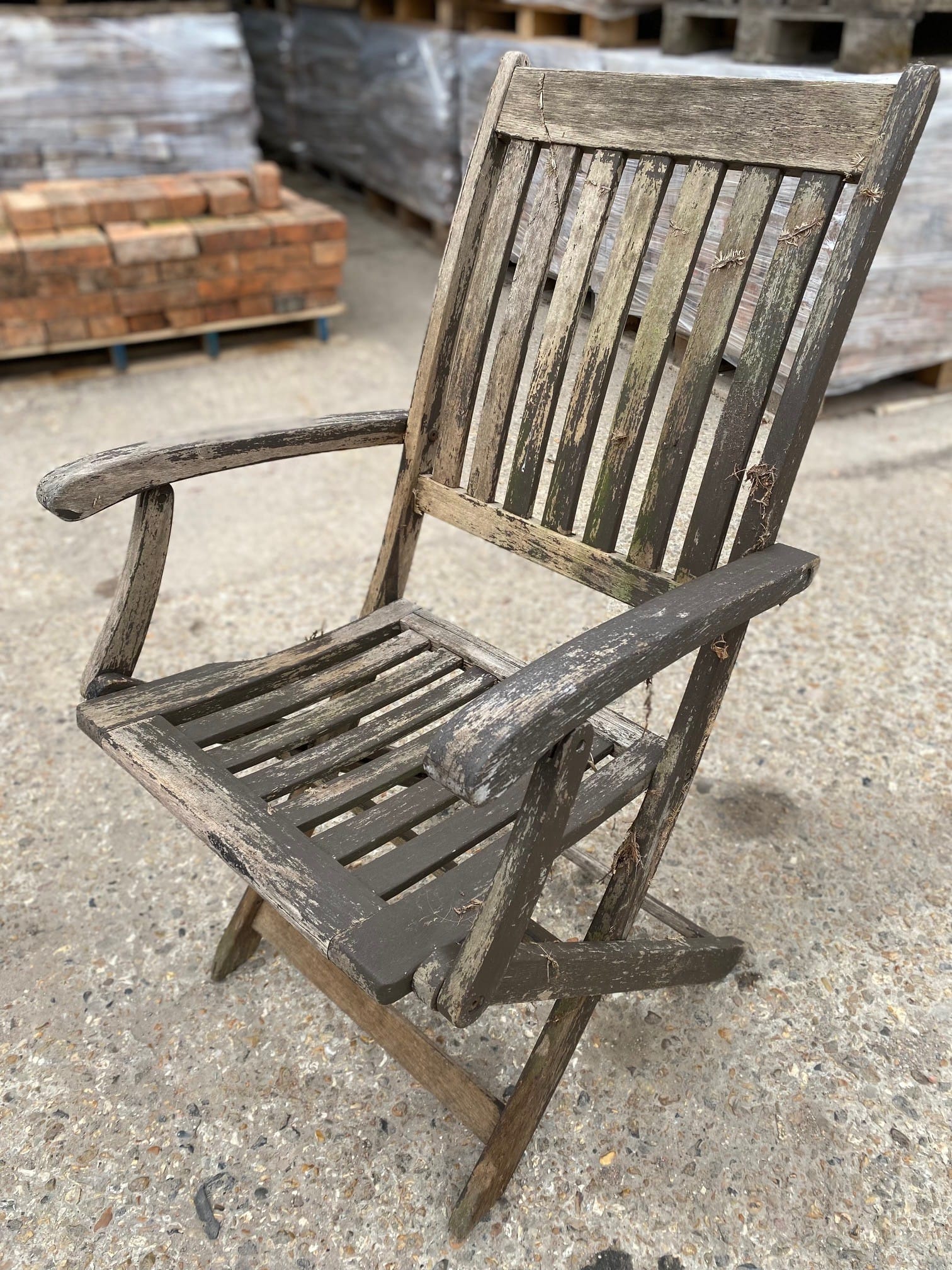 Folding Wooden Chairs With Armrests - Best Reclamation Reclaimed Garden Chairs
