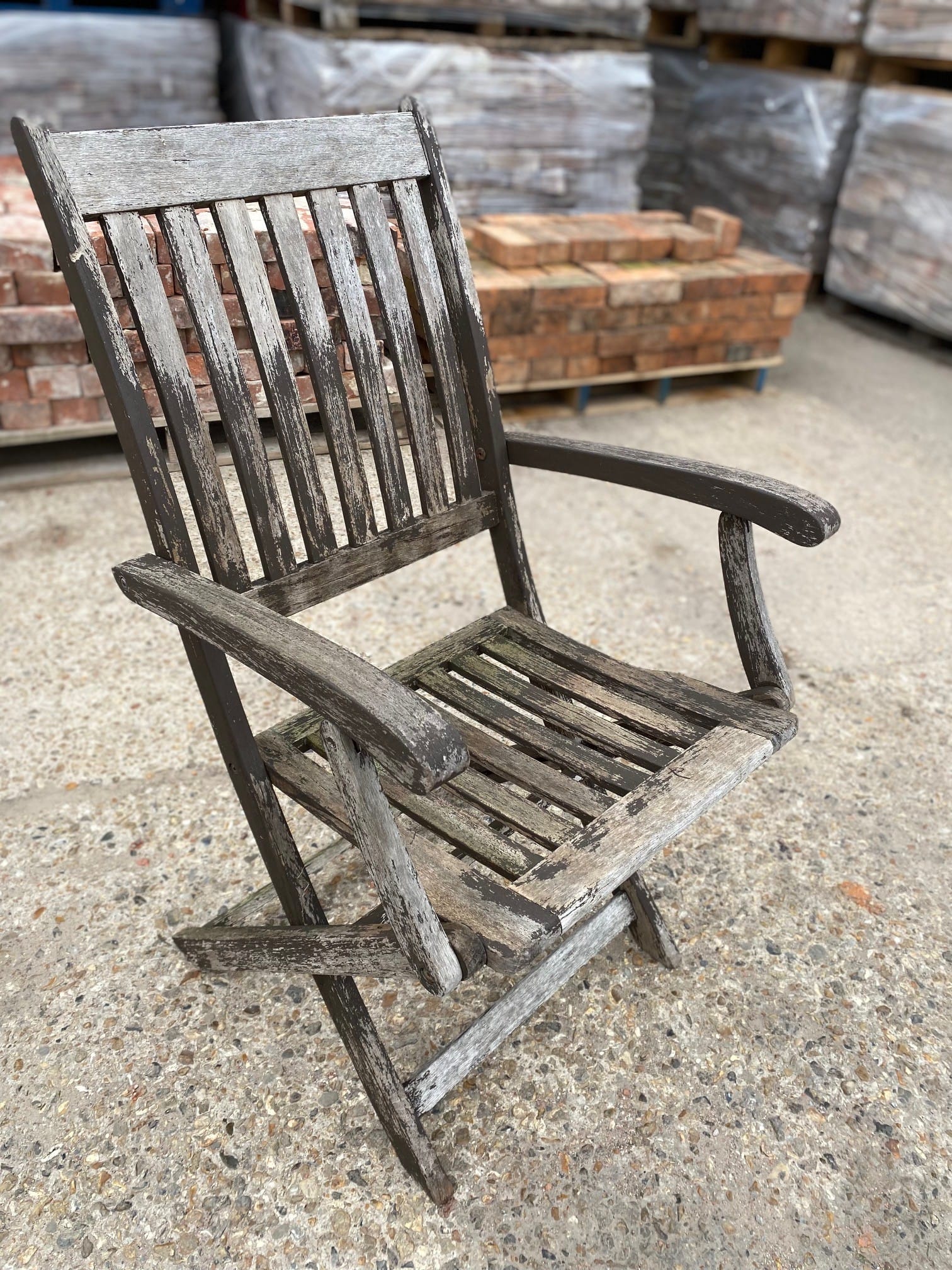 Folding Wooden Chairs With Armrests - Best Reclamation Garden Items