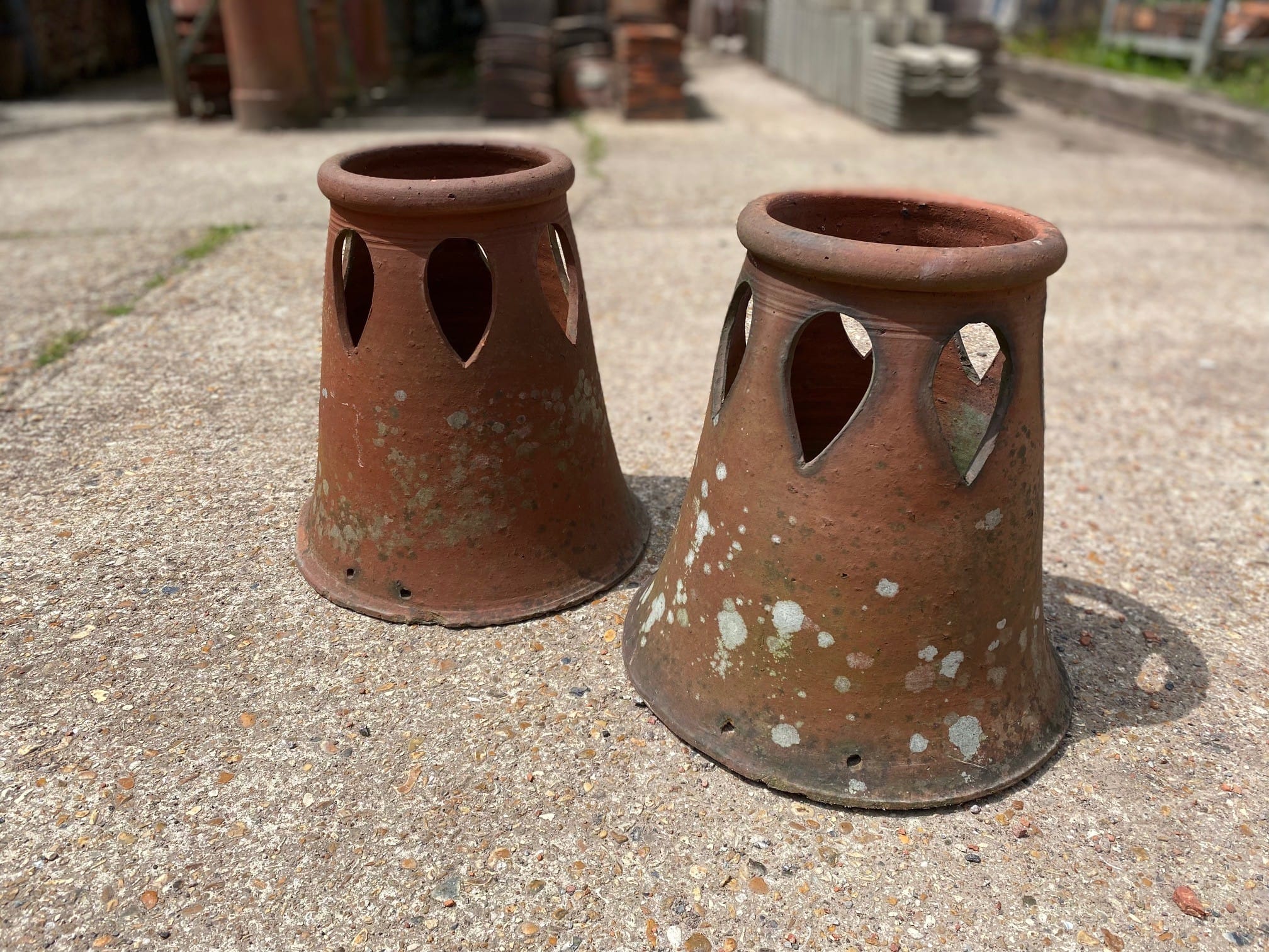Handmade Rolltop Chimney Pots - Best Reclamation Handmade Rolltop Chimney Pots
