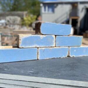 Reclaimed Blue Glazed Bricks