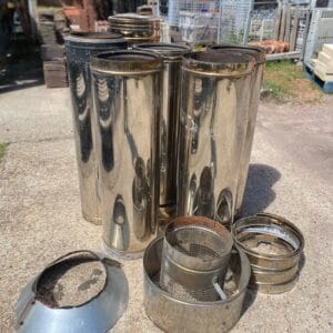 Reclaimed Twin Wall Stainless Steel Flue