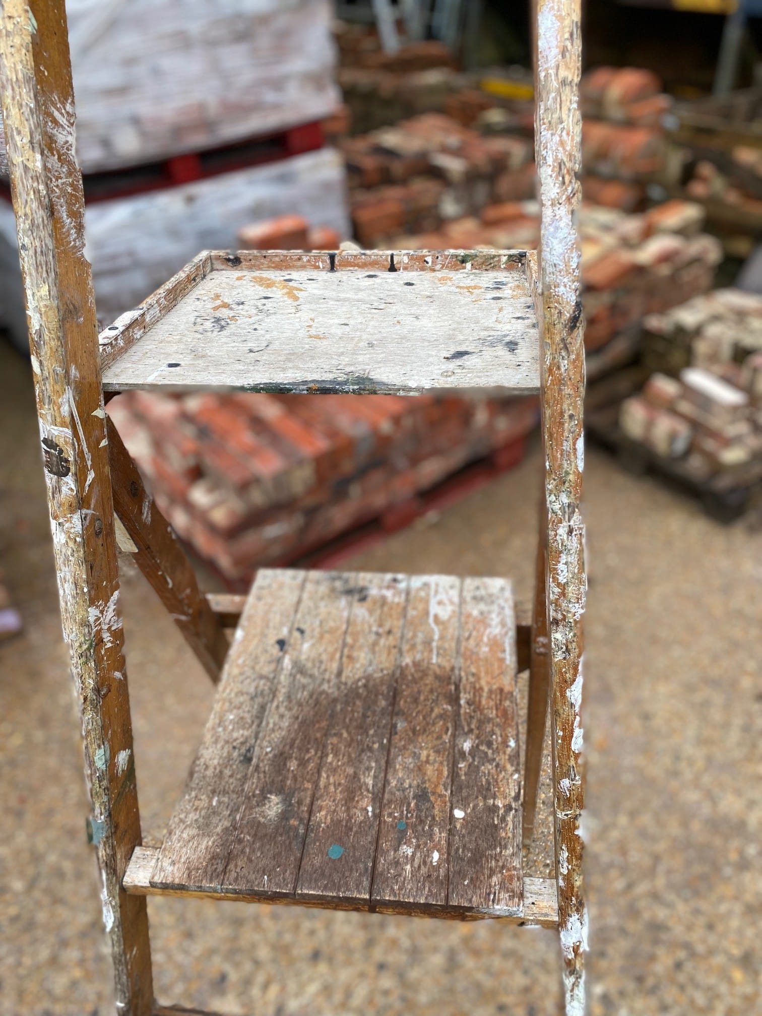 Vintage Wooden Step Ladder