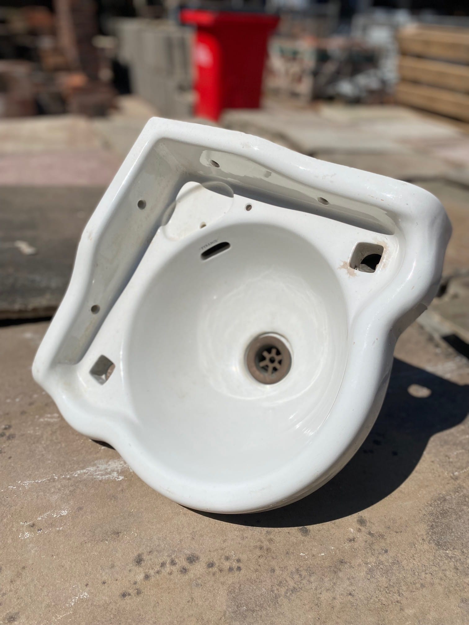 Edwardian Corner Basin - Best Reclamation Sanitary Ware