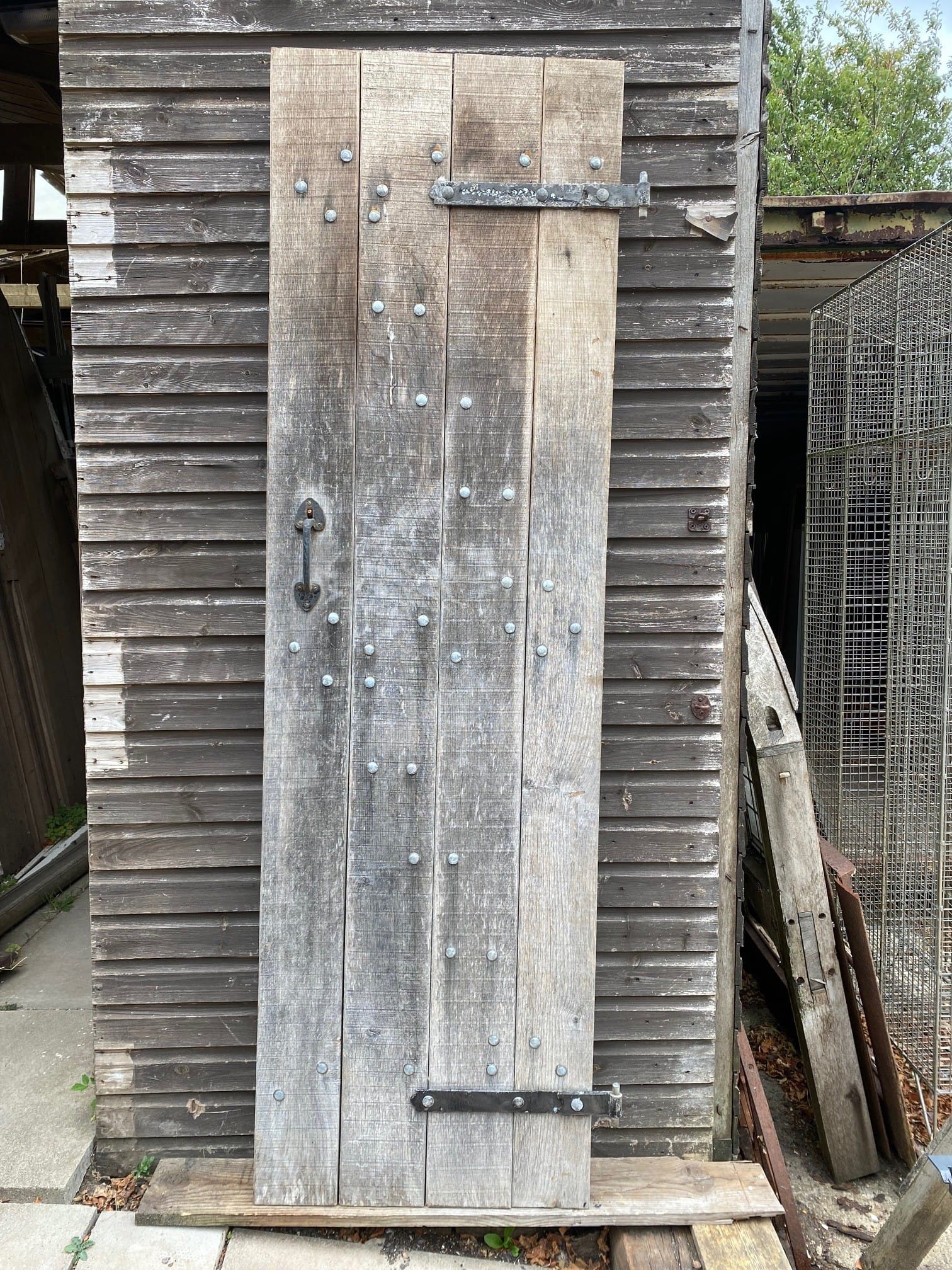 Narrow Rustic Oak Plank Door - Best Reclamation Narrow Rustic Oak Plank Door