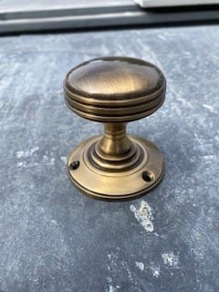Antique Style Door Knobs - Best Reclamation Close Up Of A Reproduction Door Knob In An Antique Brass Finish.