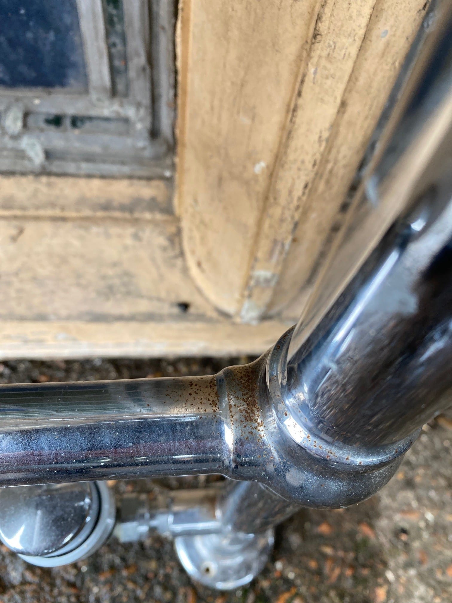 Reclaimed Radiator Towel Rail - Best Reclamation Superficial Rust Marks On A Chrome Towel Rail.